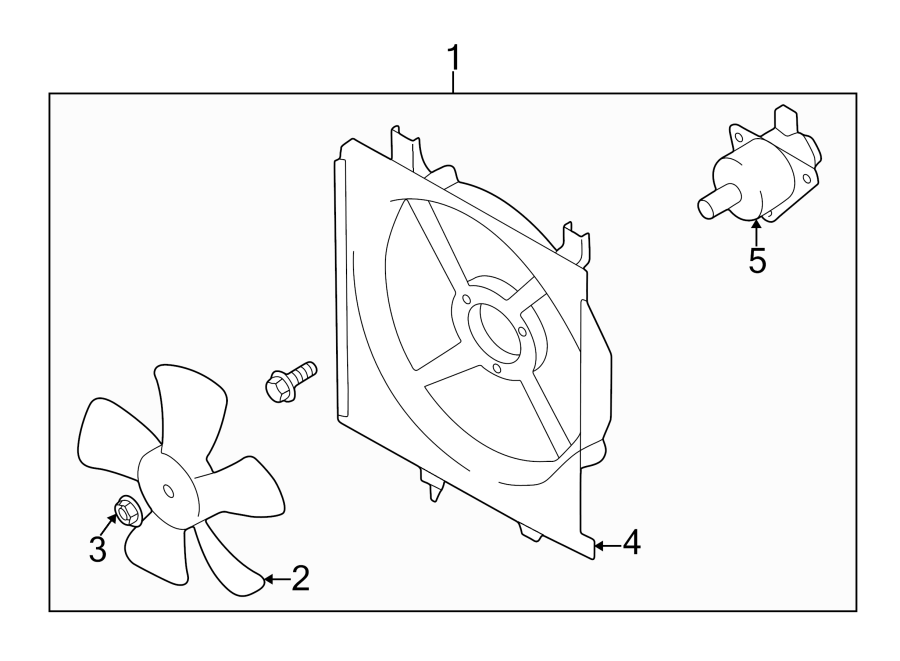 Mazda Miata Engine Cooling Fan Assembly Fan Electr Incl Fan Blade