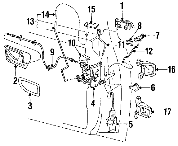 Mazda B4000 Door Latch Assembly. Right, Lock, Power - ZZR158336C ...