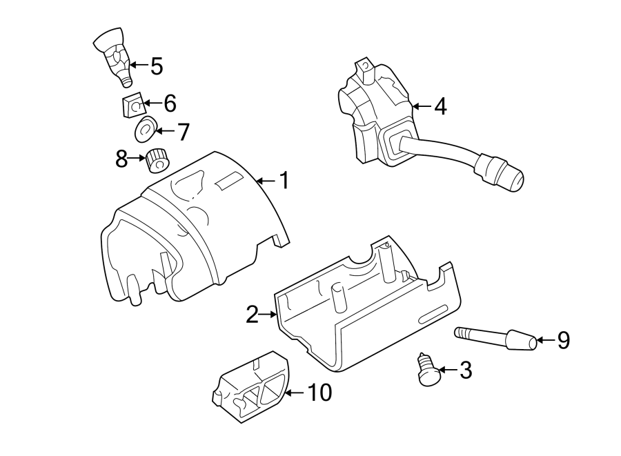 Mazda B4000 Steering Column Cover. B-Series Pick-Up; Lower. W/TILT ...