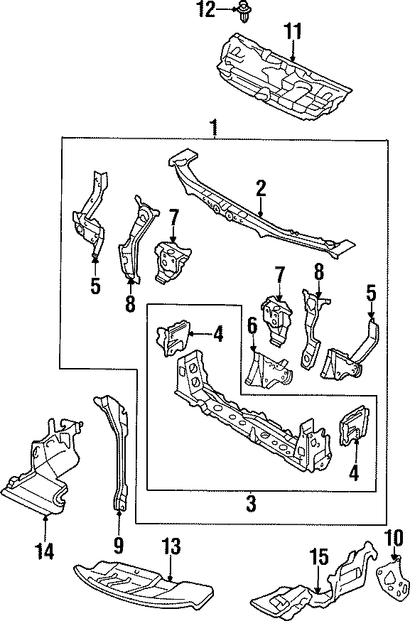 Mazda Protege Radiator Diagram