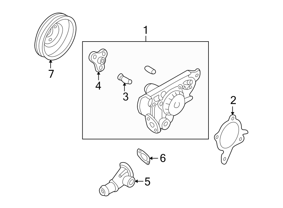 Mazda MIATA Gasket. Inlet. Coolant. Engine. Pipe. 1.6 LITER - B36615165