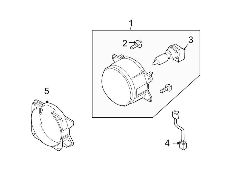 Mazda MIATA Fog Light Bracket. 2004-05. LAMPS - NE0151684A | Walser