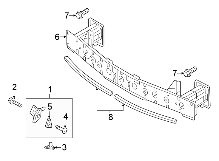 Mazda 3 Bumper Impact Bar Bracket. JAPAN BUILT, BRACKETS & IMPACT BAR ...