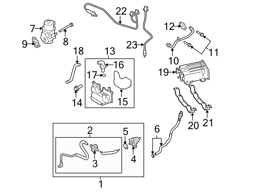 Mazda 6 Vacuum Hose. 2.3 LITER, W/TURBOCHARGER. EMISSION, WTURBOCHARGER ...