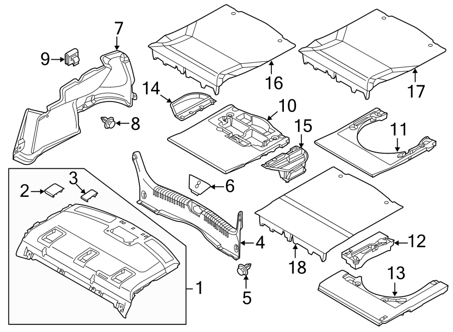 Mazda 6 Trunk Trim Panel. Right, Rear, BODY - GHK168850 | Walser Mazda ...