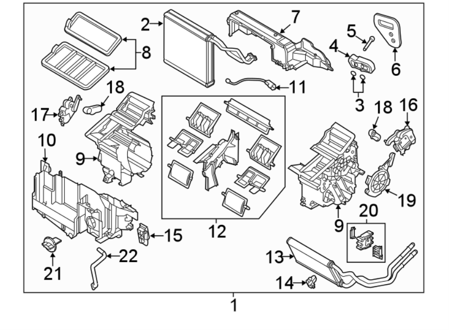 Mazda Cx Heater Unit Case Uni Ac And Assembly Hvac Assembly