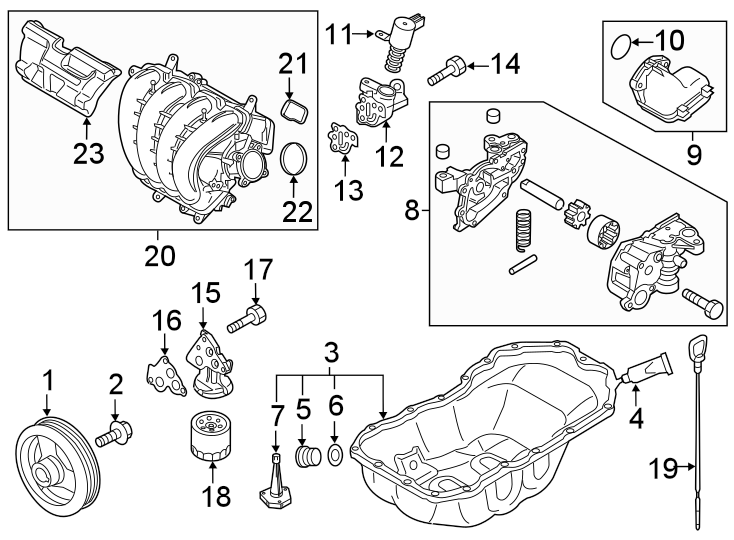 Mazda CX-5 Control valve spacer. Engine Variable Valve Timing (VVT ...