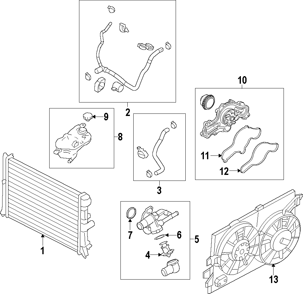 Mazda 6 Radiator Coolant Hose 3 7 Liter 2009